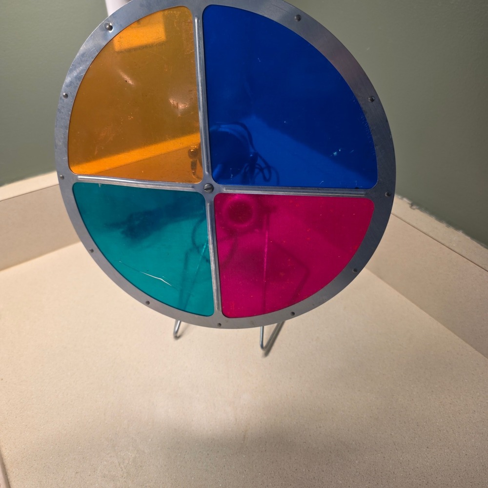 FOR REPAIR- Penetray Nippon Christmas Tree Color Wheel 10.5" Multicolor Retr‎ - Picture 2 of 9